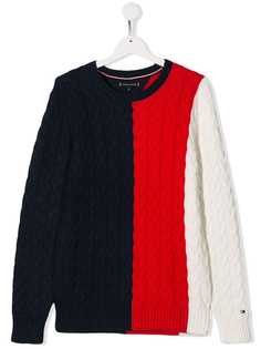 Tommy Hilfiger Junior джемпер в стиле колор-блок