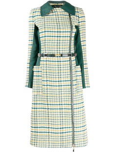 Elisabetta Franchi тренч с косой молнией