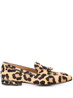 Francesco Russo leopard print loafers