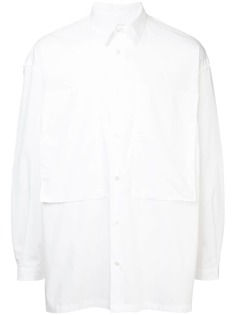 E. Tautz приталенная рубашка с длинными рукавами