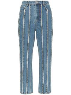 Xu Zhi exposed seam straight-leg jeans
