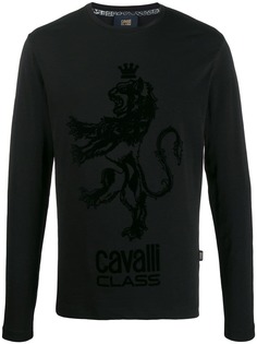 Cavalli Class logo embroidered top