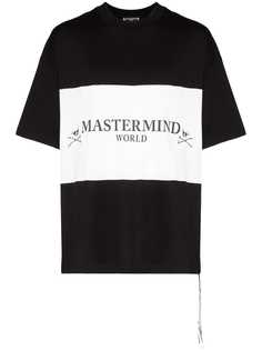 Mastermind Japan block-panel skull print T-shirt