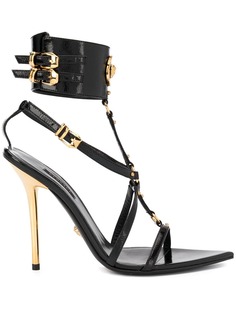 Versace босоножки с ремешками и декором Medusa