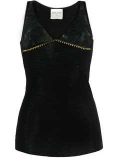 Forte Forte топ с кружевной вставкой