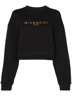 Givenchy укороченная толстовка с логотипом