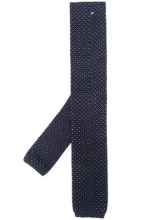 Canali вязаный галстук в мелкую точку