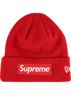 Supreme шапка бини New Era с логотипом