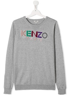 Kenzo Kids джемпер с вышитым логотипом
