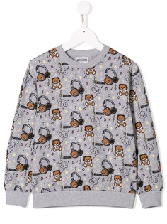 Moschino Kids толстовка с принтом Toy Bear Music