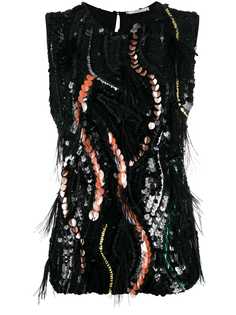 Odeeh sequin embellished top