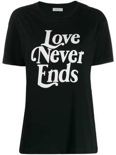 Sandro Paris футболка с надписью Love Never Ends