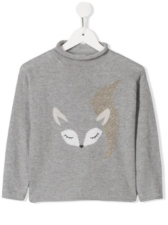 Il Gufo топ с длинными рукавами и принтом