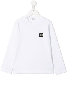 Stone Island Junior джемпер с нашивкой-логотипом