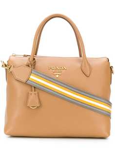 Prada сумка-тоут с бляшкой с логотипом