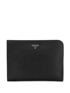 Prada клатч с логотипом