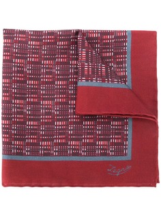 Ermenegildo Zegna платок с геометричным принтом и логотипом