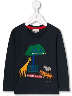 Paul Smith Junior топ Zoo с графичным принтом