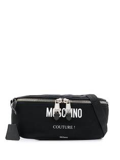 Moschino поясная сумка с логотипом