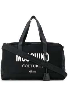 Moschino дорожная сумка с логотипом