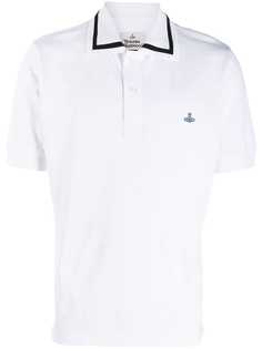 Vivienne Westwood рубашка-поло с вышитым логотипом