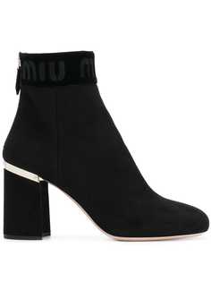 Miu Miu ботильоны с логотипом