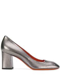 Santoni squared toe pumps