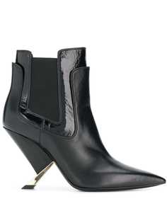 Casadei layered ankle boots
