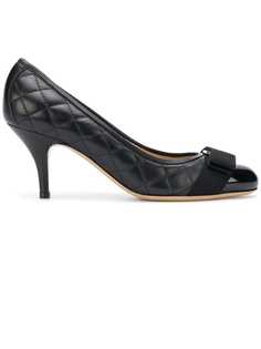 Salvatore Ferragamo туфли-лодочки с блестками и бантом