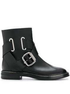 Casadei buckled cross-strap ankle boots