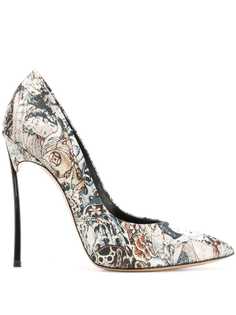 Casadei pointed jacquard pumps