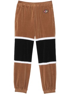 Burberry спортивные брюки из шенилла с логотипом