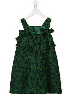 Oscar De La Renta Kids жаккардовое платье с цветочным узором