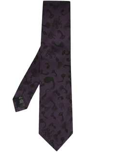 Gieves & Hawkes галстук с вышитым логотипом