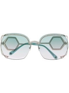 Philipp Plein солнцезащитные очки Nickel Mirror