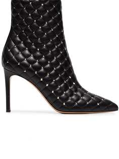 Valentino Garavani стеганые ботильоны Rockstud 90
