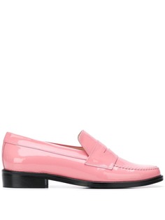 Leandra Medine contrast sole loafers