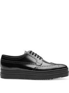 Prada дерби на платформе