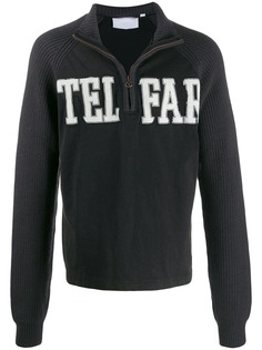 Telfar толстовка на молнии с логотипом