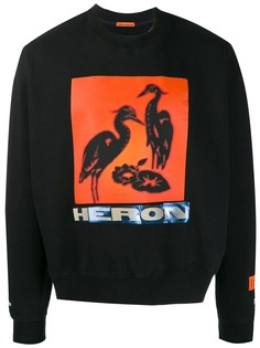Heron Preston толстовка с цветочным принтом