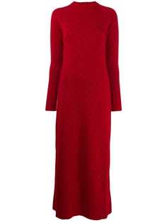 Stella McCartney длинное платье с монограммой