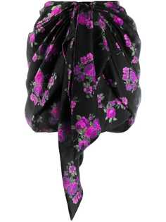 Magda Butrym короткая юбка с цветочным принтом
