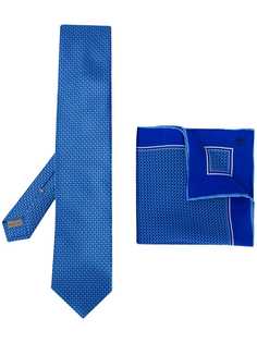 Canali галстук и платок-паше с принтом