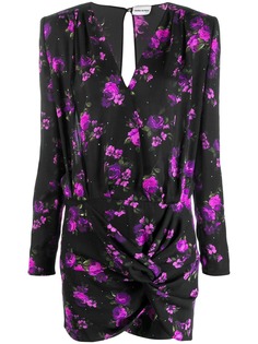 Magda Butrym короткое платье с цветочным принтом