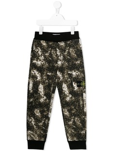 Stone Island Junior брюки с принтом