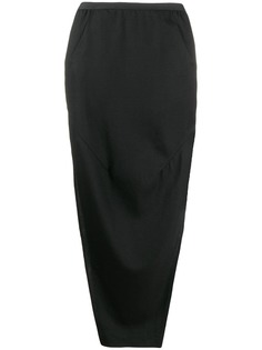 Rick Owens длинная юбка с завышенной талией