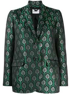 be blumarine metallic patterned blazer
