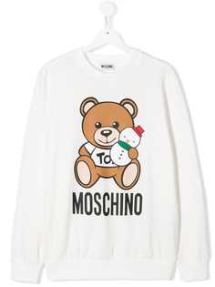 Moschino Kids толстовка Teddy Bear с логотипом