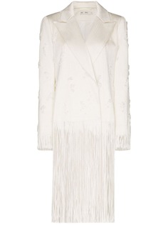 Xu Zhi fringed trim blazer