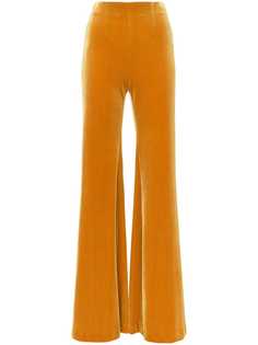 Galvan wide-leg velvet trousers